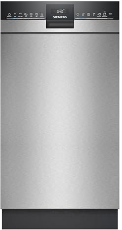 Siemens iQ300 Unterbau-Geschirrspüler, 45 cm, 44 dB, varioSpeed Plus, autoOpen dry automatische Türöffnung, flexible Körbe mit varioFlex, aquaStop, hygienePlus, Home Connect, Gebürsteter Stahl
