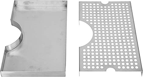 Naroote Drip Tray, Mini Fridge Drip Tray 30.3 X 18 X 2.4cm Without Drain Kegerator Parts for Home Bar Mini Fridge