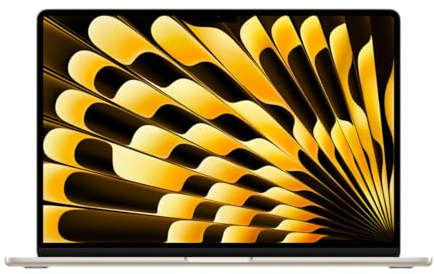 Apple MacBook Air 2023, Chip M2 con CPU 8 núcleos, GPU 10 núcleos (15-Pulgadas, 16GB de RAM, 1TB SSD de Almacenamiento) QWERTY Español Blanco Estrella (Reacondicionado)