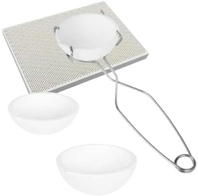 Welding Melting Casting Kit, Insulating Fire Brick, Crucible Tong, Alumina Crucible, Quartz Melting Crucible for Jewelry Making(Set I)