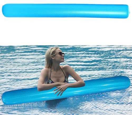 Frite Piscine Gonflables, 165 cm Nouilles de Piscine Gonflables, Frites Natation pour Piscine, Frite Piscine Nouille Flotteur, Jouets de Piscine pour Enfants Adultes, Bleu