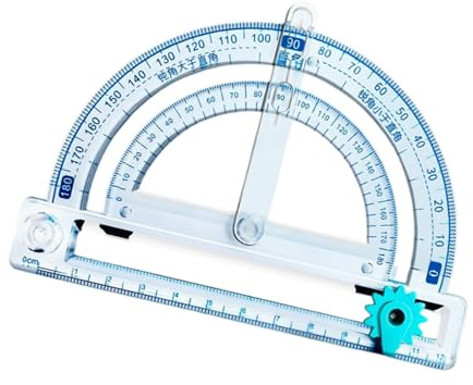 Rapporteur professionnel Outil de mesure des angles avec règle de dessin circulaire pour dessin technique ingénierie marquage outil de dessin avec marquage de mesure
