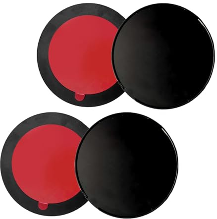 Pevlkawr 4 Pièces 73mm Adhésif Tableau De Bord Pad Disque De Montage Étanche Et Durable Disques De Fixation Adhésifs pour Support De Pare-Brise Navigation Appareils Mobiles Dash Cam