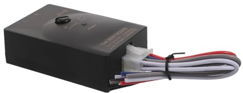 Gadpiparty Convertisseur de Sortie Audio Voiture 2 Canaux Rca Fonction Temporisation, Adaptateur Ligne Haut vers Faible Niveau, Compatible Subwoofer et Amplificateur, Installation Facile