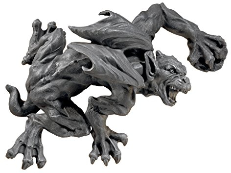 Design Toscano Slither and Squirm Gargoyle Wall Sculpture, Greystone