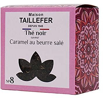 Maison Taillefer Thé noir saveur Caramel au beurre salé boite 60g
