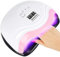 MUOIVG Lampe UV LED Ongles Gel Vernis,168W Portable Séchoir Professionnel Automatique,10s/30s/60s/99s,LCD Ecran, Capteur, Base Amovible, Machine Ongle Gel
