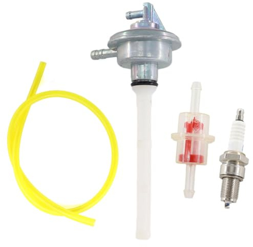 HURI Benzinhahn Benzinfilter Benzinschlauch für Piaggio TPH NRG NTT Zip SKR Sfera 50 80 125, Speedfight, Vespa ET2 ET4, Aerox MBK Nitro Ovetto Neos