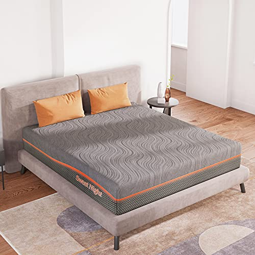 Sweetnight Matratze 120x200,7-Zonen Kaltschaummatratze atmungsaktiv Gel Memory Schaum Matratzen Höhe 20cm,Härtegrad H2 & H3,120x200cm,Öko-Tex Zertifiziert