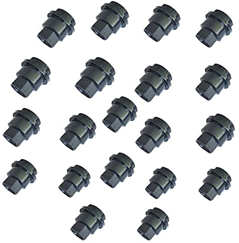 20 PCS Black Wheel Lug NUT Covers Cap Compatible with Chevrolet S10 Blazer GMC Jimmy Sonoma 560-5208, 560-5063, 560-5040, 560-5116/15661036