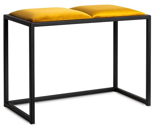 FERRO modern design Fatto a mano panca ingresso 64,5cm - Panchetta da ingresso in stile loft - La panchina perfetta per il tuo corridoio