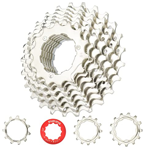 CYSKY 10 velocità Cassetta 11-25T Adatta per Mountain Bike, Bicicletta da Strada, MTB, BMX (Peso Leggero) (11-25T)