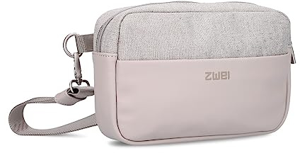 Damen Hip Bag Kim KIH30 Wasserabweisende Bauchtasche 1 Liter (24 x 15 cm) aus hochwertigem Hydroflex-Kunstleder, strapazierfähige Crossbody Bag, 3-in-1 Brusttasche, Gürteltasche & Hüfttasche