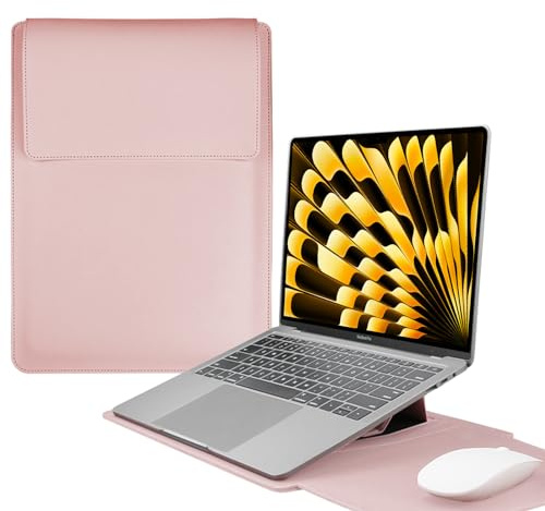 HaruYo 13-14-15-16 Zoll Laptop Sleeve Laptophülle (13-14 Zoll Rosa)