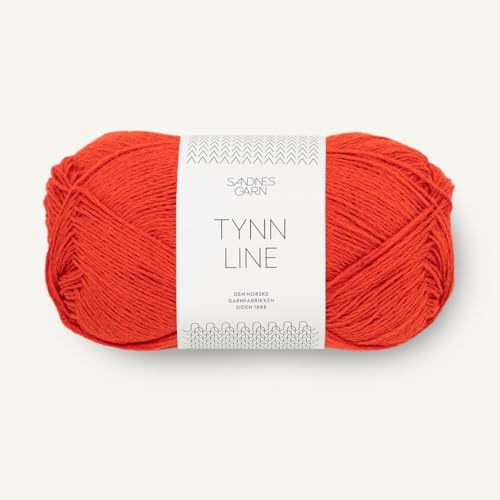 SANDNES GARN Tynn Line - Farbe: Spicy Orange (3819) - 50 g/ca. 220 m Wolle