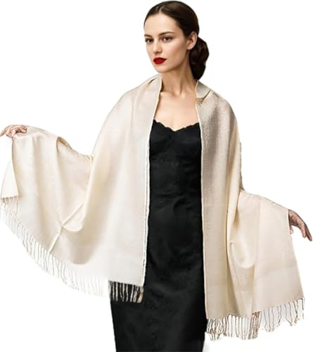 Shmily Girl Damen Pashmina Schal Stola für Frauen Schultertuch Eleganter Schal mit floralem Muster in vielen Farben