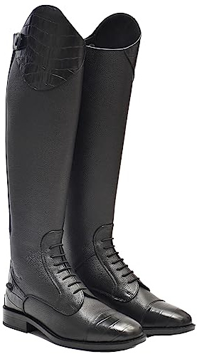 Rhinegold ES De-Luxe Leather Riding Boot-6(39)- Calf 0-BK