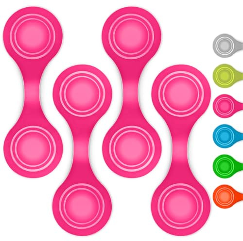 smartday Magnetische Reflektoren (4er Set) - Reflektoren Clip Anhänger für Kinder, Schulranzen, Kleidung, Kinderwagen & Hunde I Reflektor, Leuchtanhänger Hund