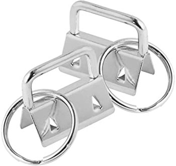 HOODANCOS Schlüsselanhänger-hardware Aus Metall 25 Mm Silberfarben Schlüsselanhänger-clips für Stoffarmband Gepäcktasche