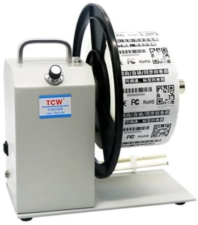 Einstellbare Geschwindigkeit Zwei-Wege-automatische synchrone Etikettenrückspulmaschine Barcode-Etikettenband-Rückspulmaschine Hohe Präzision, hohe Empfindlichkeit