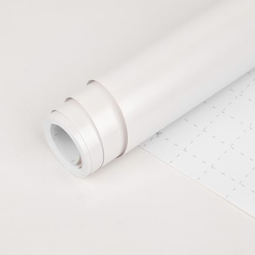 HBell White Wrapping Paper Roll, 43cm*10m White Matte Wrapping Paper,Solid Color Gift Wrap Paper for Birthday,Easter,Wedding,Baby Shower,Valentines,Christmas