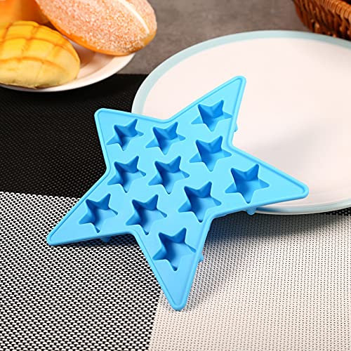 Five Star Silikon-Eiswürfelform, Freeze Mould Maker-Werkzeuge für Club-Bar-Partys (Gras-Grün)