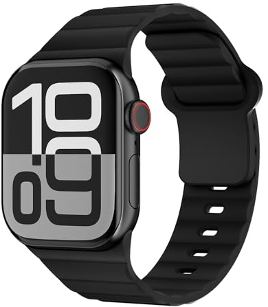 Sports Straps for Apple Watch Strap 40mm 41mm 42mm 38mm 44mm 45mm 46mm iWatch Straps for Women Men,Waterproof Soft Silicone Band for Apple Watch Series 11 10 9 8 7 6 5 4 3 SE Ultra 49mm 3/2nd 40 44 mm