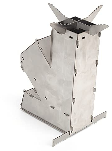 Camping Stove, Small Wood Stove Portable Stainless Steel Camping Wood Stove with High Performance for Outdoor Camping