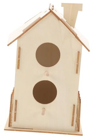 BESPORTBLE Wooden Bird House Toy Unfinished DIY Craft Painting Birdhouse Kit for Boy Girl Hand Painting Craft Birdhouse Kit for Boys and Girls to Paint at Home