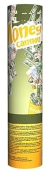 LP Divertissements Lot de 3 - Canon à confettis Billets 20€ Premium 20cm