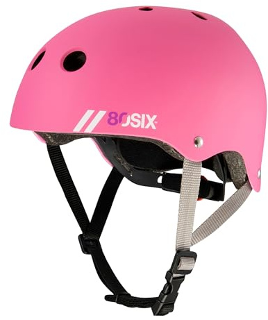 80SIX multisporthjälm med passform (rosa matta, JR/XS)