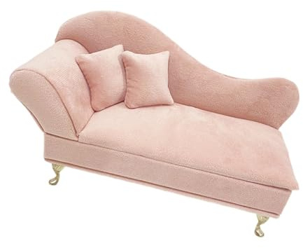 Puppenhäuser im Maßstab 1:6, Zweisitzer-Sofa-Modell, Schmuckschatulle für Dekoration und Spielszenen