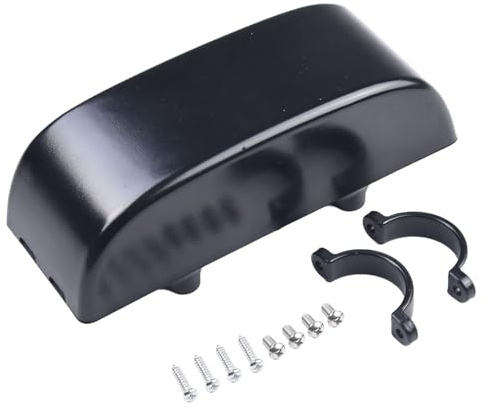 RichVibe E-Bike Controller Box Case, Plastic Waterproof and Dustproof Housing with Mounting Screws and Clips, Protective Cover for Electric Bicycle Lithium Battery Controller, Black 165x65x52mm