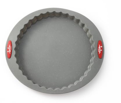 Jata HOGAR MC60 - Molde de Silicona Platino para Tartas 26 cm, Molde Redondo Antiadherente y Flexible, Apto para Horno, Microondas y Congelador, Libre de BPA