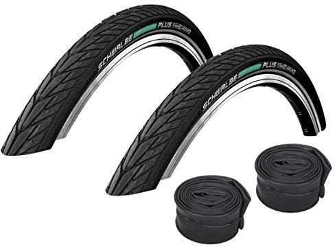 Set: 2X Schwalbe Energizer Plus Reflex E-Bike Reifen 40-622/28x1.50 +Schwalbe SCHLÄUCHE Autoventil