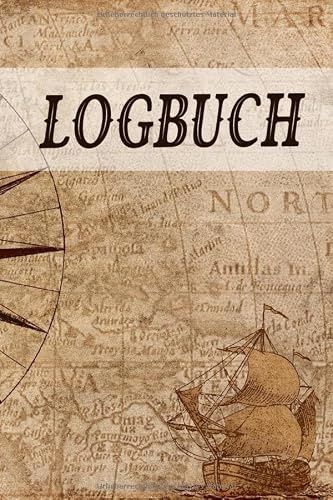 Logbuch: Logbuch für Bootsfahrten mit Motorboot, Yacht, Segelboot, Schiff, Bordbuch für Kapitän, Segler und Crew. Schiffstagebuch, Meilenbuch | A5 Notizbuch zum ausfüllen