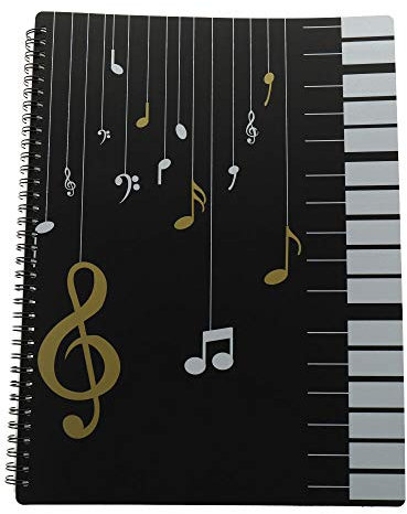 Spiralordner Noten mit Klarsichthüllen DIN A4 - schönes Geschenk für Musiker