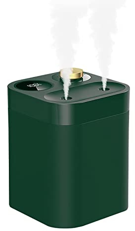 Orfonbi Portable Cordless Plant Humidifier 800ml | Battery Operated Small Cool Mist Humidifiers for up to 8 Hours, 28db Quiet, USB Rechargeable Mini Humidifier for Home, Green