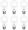 DiCUNO Bombilla LED E27 9W, Equivalente 60W Halógena, Blanco Frío 5000K, 806lm, Lámpara A60 para lámpara colgante, de pie, no regulable, 6 Piezas