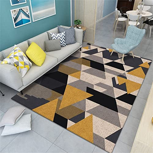 DJHWWD Wohnzimmer Mehrfarbig Teppichboden Auslegware Happy Decor Kids Teppich Geometrisches Schlafzimmer Kinderheim 120x200cm Badezimmer Rund Kinderzimmer