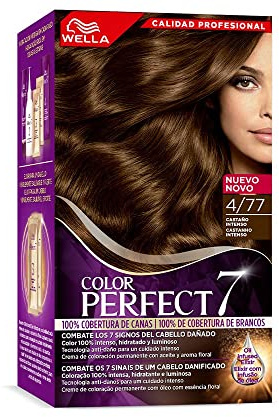 Wella Color Perfect - Tinte de Coloración Permanente para un Cabello Hidratado y Luminoso- Tono Castaño Intenso