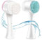 SYXLS 2PCS Manual Facial Cleansing Brush, 2-in-1 Facial Cleansing Brush, Silicone Double Sided Exfoliating Brush, Deep Cleansing Skin Keratin Cleaning System, Wash Makeup Massaging