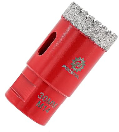 Diamond Core Drill Bit 30mm - FOCSTOL Diamond Hole Saw for Porcelain Ceramic Tile Marble Granite M14 Thread