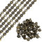 QUARKZMAN 15pz Strisce Chiodi per Tappezzeria, 1 Metro Decorazione a Fiori per Divano Testiera Sedia Mobili con Chiodi per Tappezzeria (11mm Bronzo)