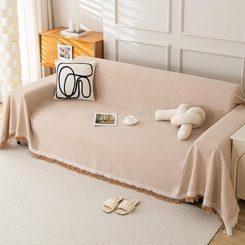 Housse De Canapé D'Angle 1 2 3 4 Places Couvre Jeté De Canapé De Luxe Tout Compris Couverture De Canapé AntidéRapante En Forme De L U Plaids D'ExtéRieur Polyvalente Pour Camping (130X180cm,Coffee)