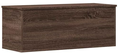 vidaXL Förvaringslåda brun ek 90x35x35 cm konstruerat trä, kista, leksakskistor, förvaringslåda, leksakskista, förvaringslåda, förvaringslådor