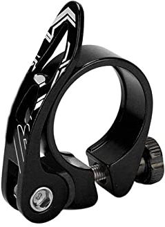 34,9 Mm Fahrrad-Sattelstützenklemme, Schnellspanner-Fahrrad-Sattelstützenklemme, Geeignet für Rennräder (BLACK)