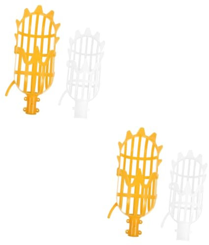 INOOMP 4stücke Obstpflücker Mit Teleskopstiel Hochwertige Erntehelfer Für Äpfel Orangen Birnen Und Mehr Leicht Zu Bedienen Mit Speziellen Greifern Für Schonendes Pflücken