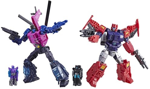Transformers Wreck 'n Doom Collection Topspin vs Spinister, 2-pack med omvandlingsbara actionfigurer