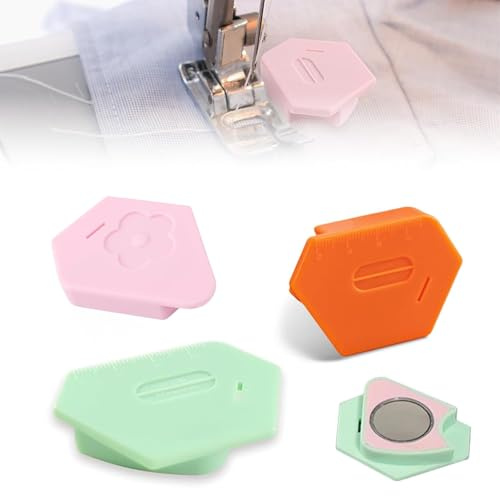 HXJFGDM Guida magnetica per cucito per macchina da cucire, 3 pezzi, rimovibile e precisa, aiuto per cuciture dritte, accessori da cucito con righello
